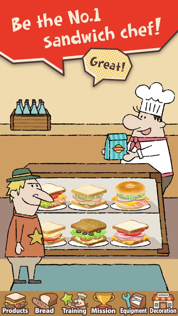 Happy Sandwich Cafe ภาพหน้าจอเกม