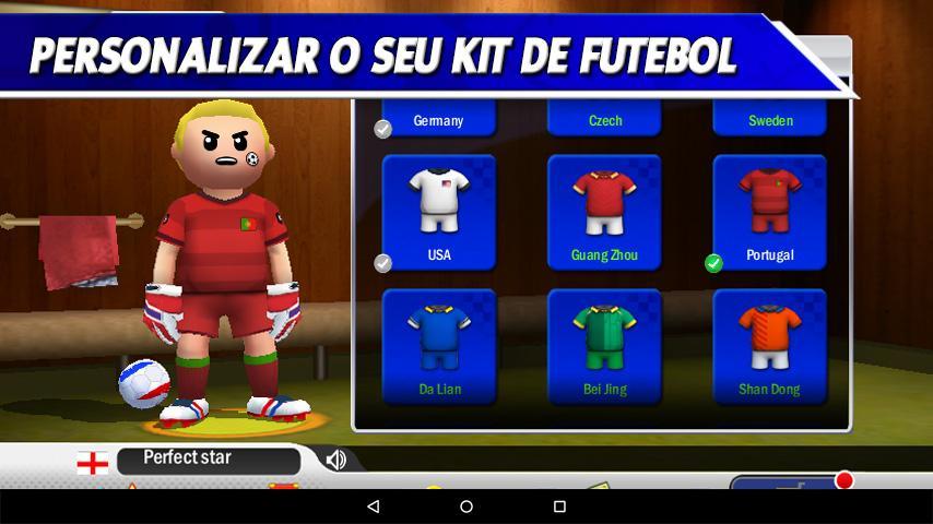 Captura de Tela do Jogo Perfect Kick - futebol