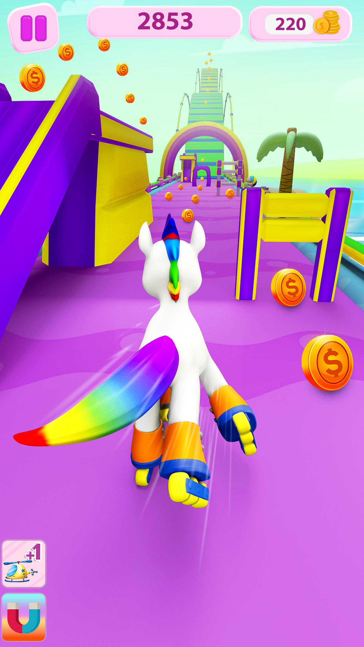 Cuplikan Layar Game Unicorn Kingdom: Running Games