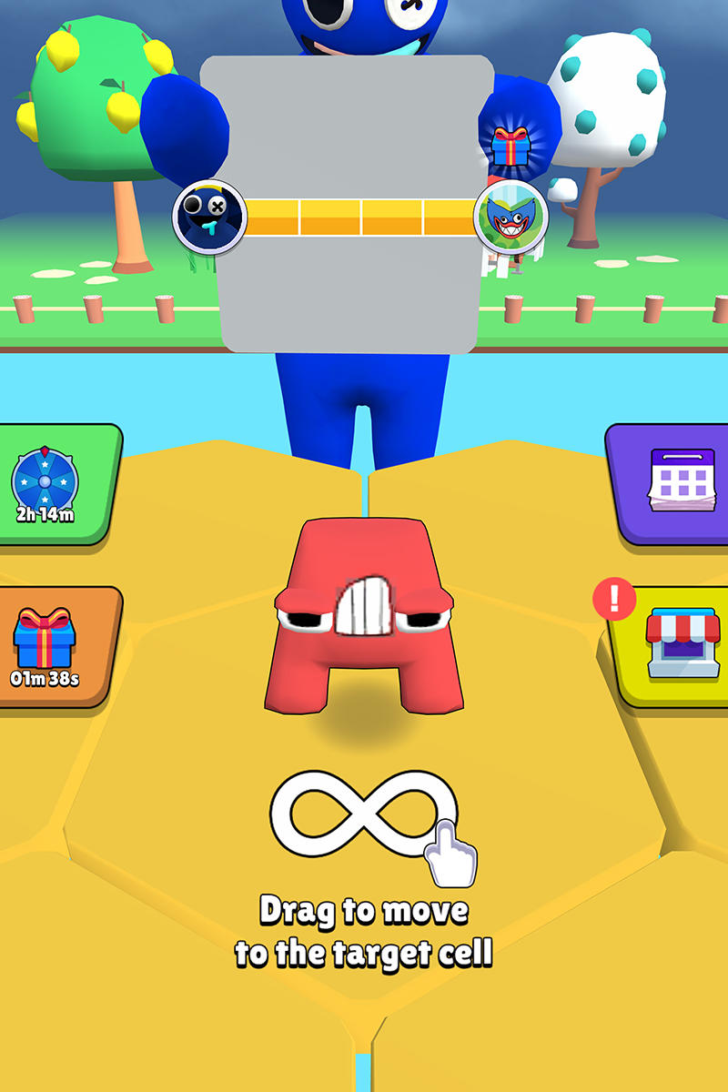 Alphabet Fall .io: Match Race screenshot game