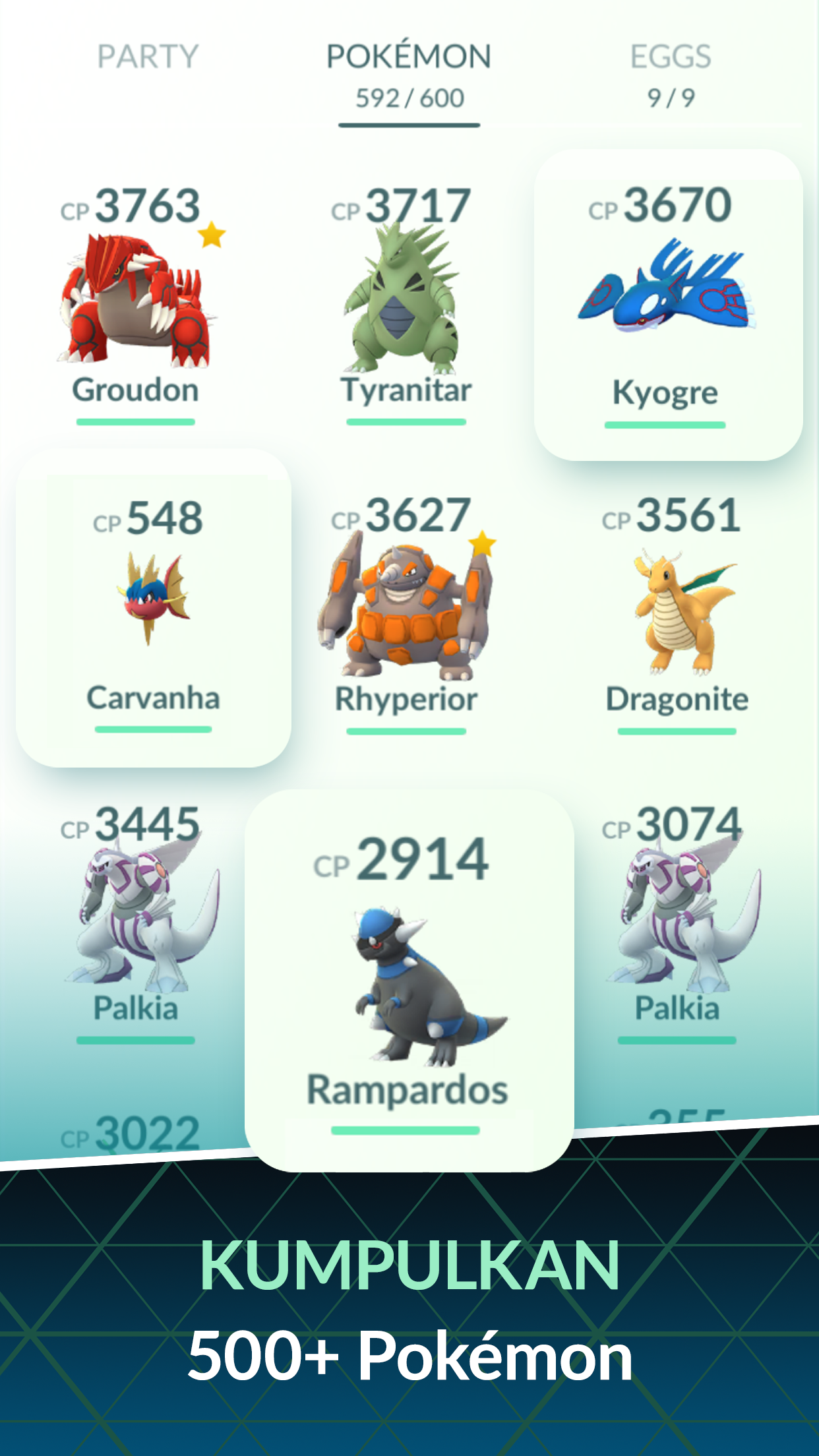 Cuplikan Layar Game Pokémon GO