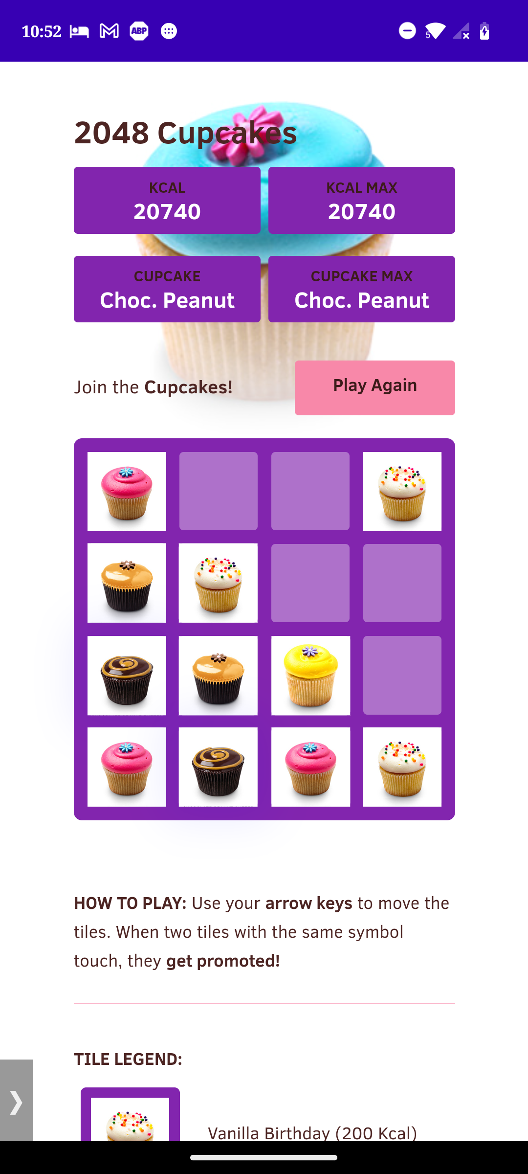 Play 2048 Cupcakes, Combine Delicious Tiles Puzzle Game 