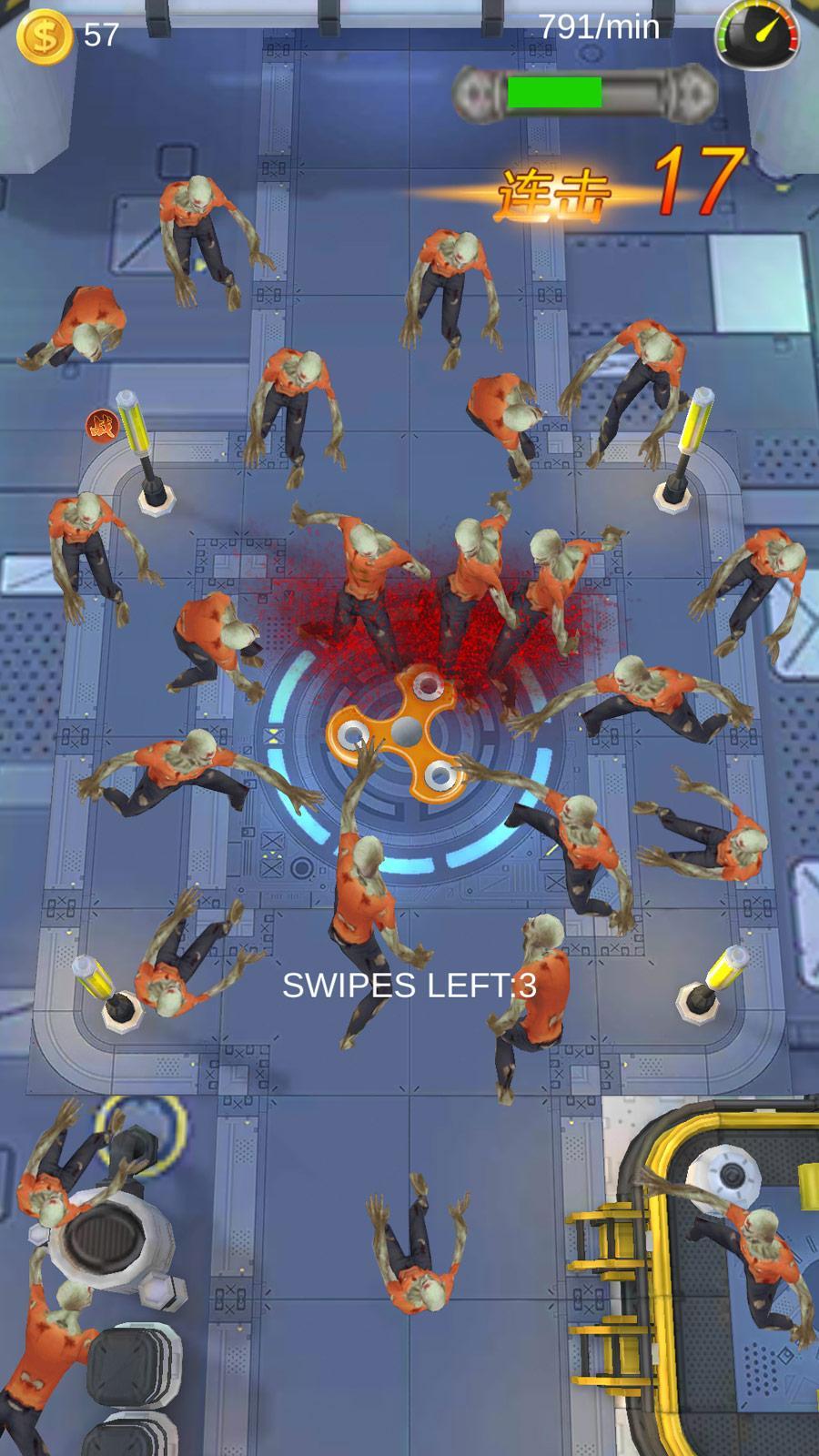 Zombie Frontline :Magic Spinner Game Screenshot