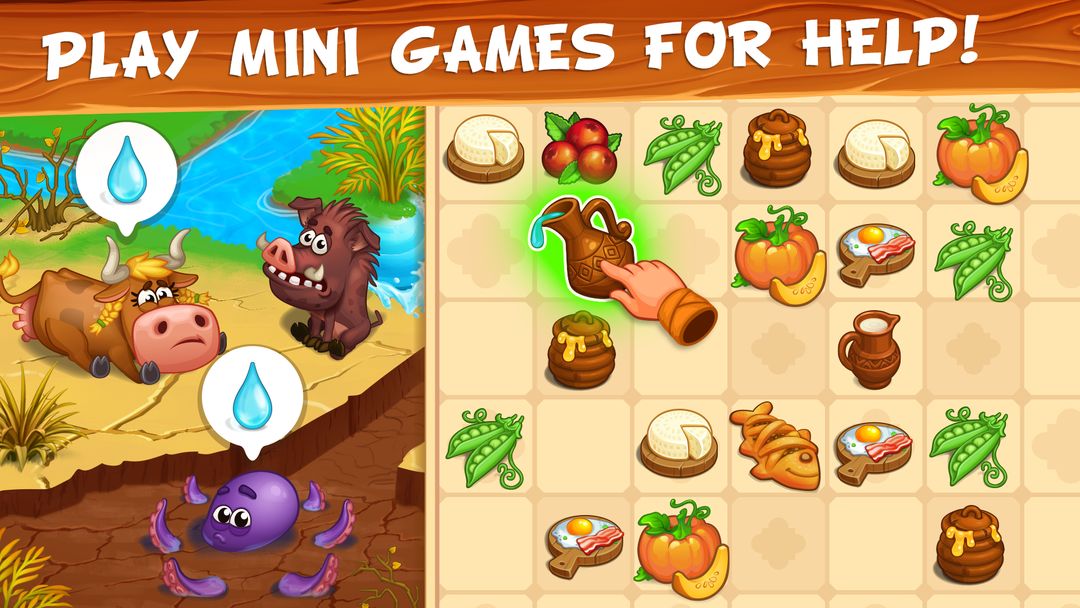 Vikings and Dragon Island Farm screenshot game