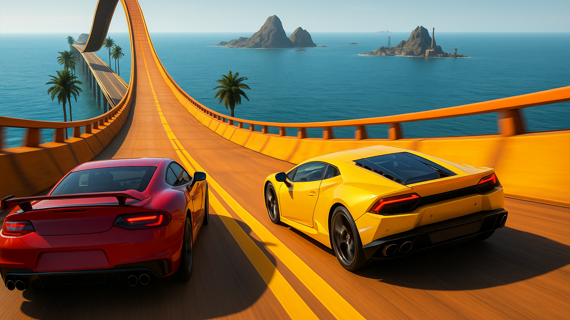 Mega Ramp Car Stunts Game Race Game Screenshot