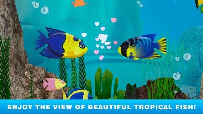 Screenshot of My Virtual Fish Tank Simulator: Aquarium 3D