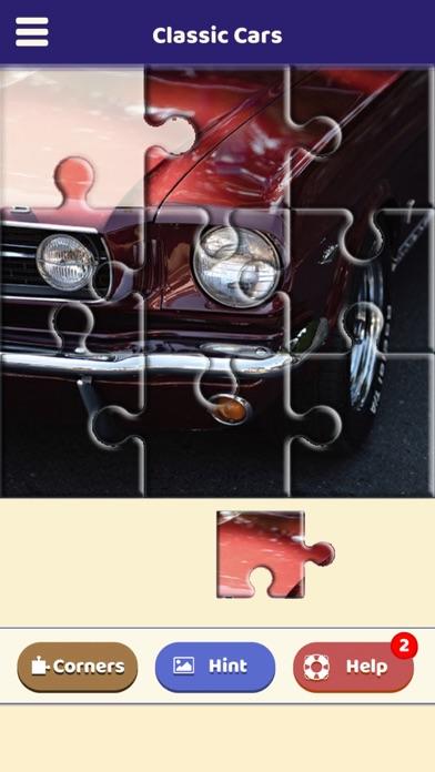 Classic Cars Puzzle Game Screenshot