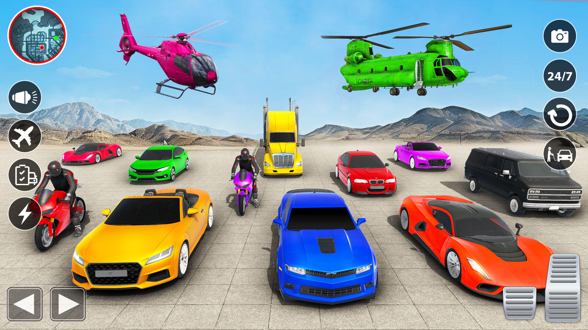 Police Transport Parking Games Game Screenshot