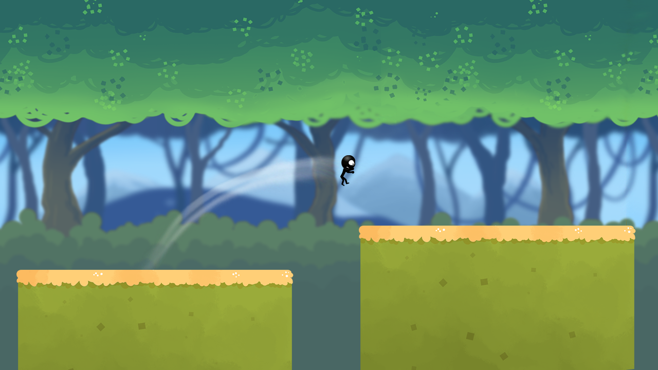 Stickman Jungle Run Game Screenshot