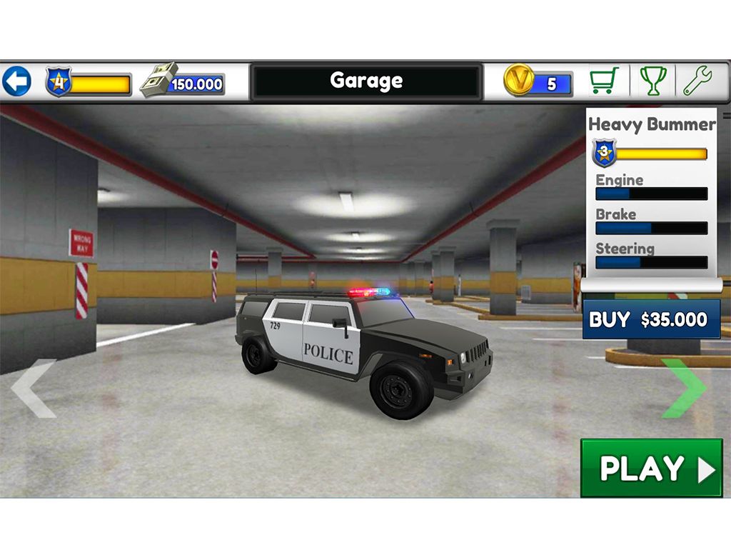 Police Parking 3D Extended 2 screenshot game