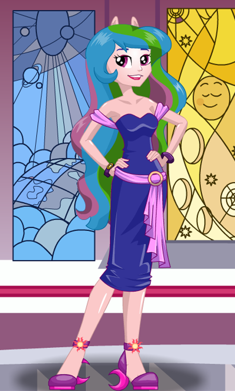Princess Celestia dress up 遊戲截圖