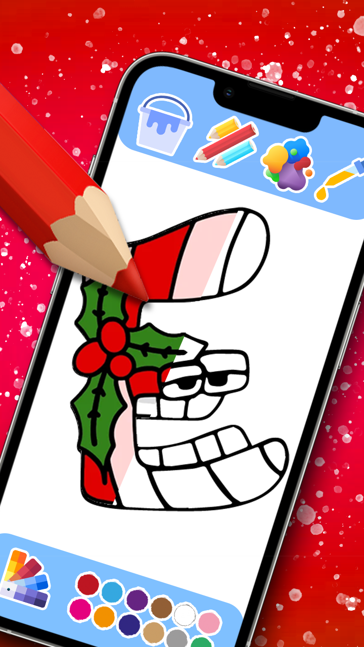 Captura de Tela do Jogo Alphabet Lore Coloring Book