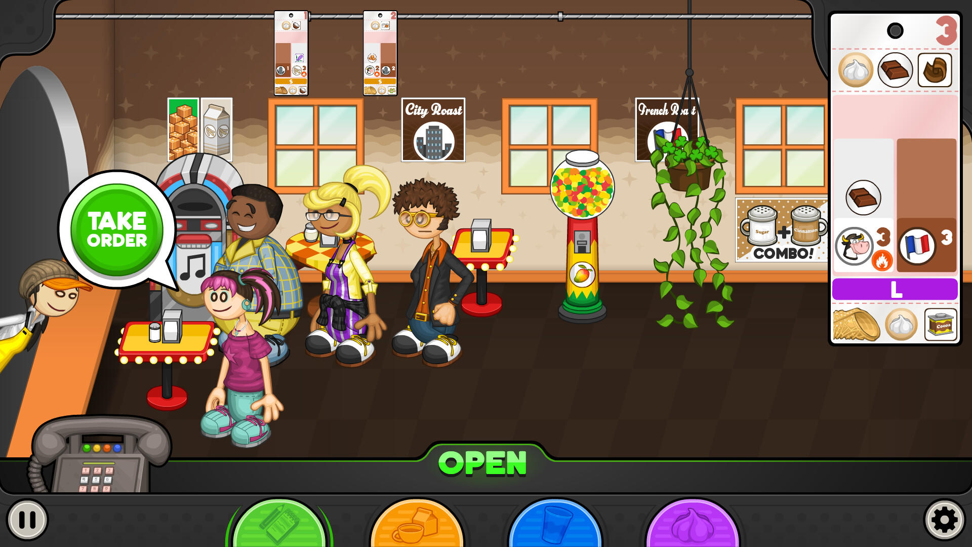 Papa's Mocharia Deluxe Game Screenshot
