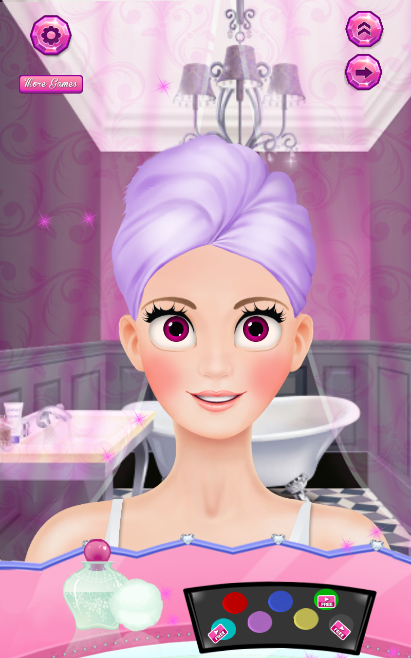 Braided Hair Salon Girl Game Game Screenshot