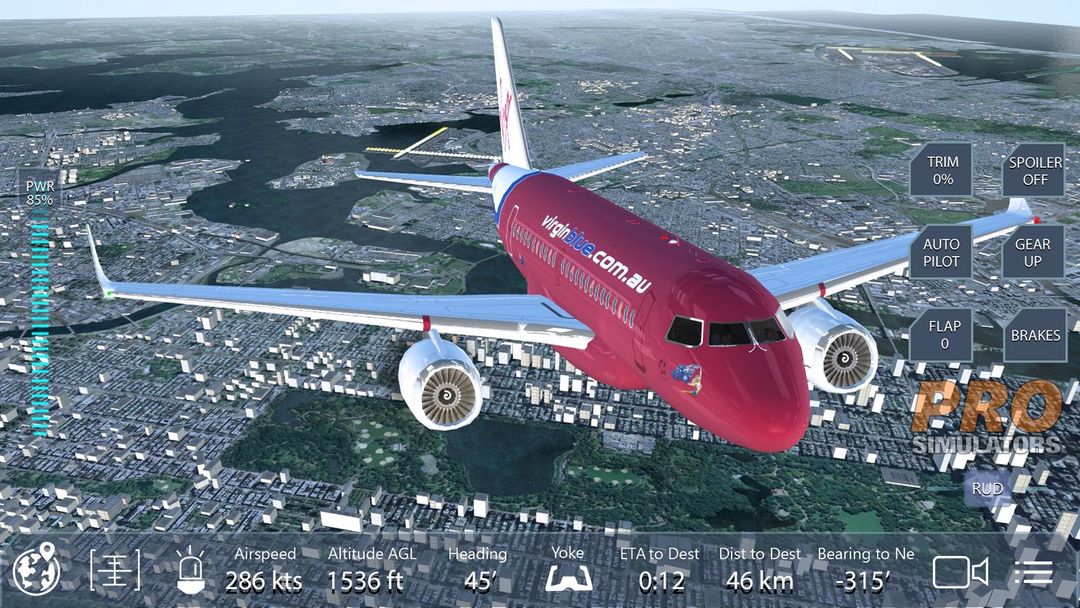 Pro Flight Simulator NY Free 게임 스크린 샷