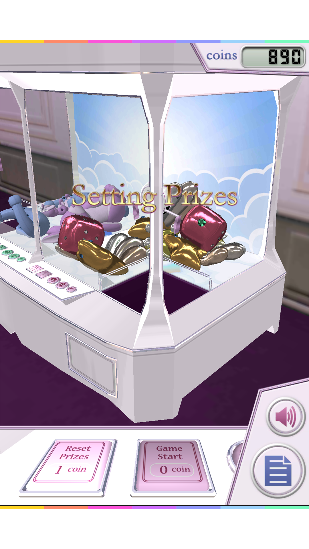 Claw Crane Lucky Charms Game Screenshot
