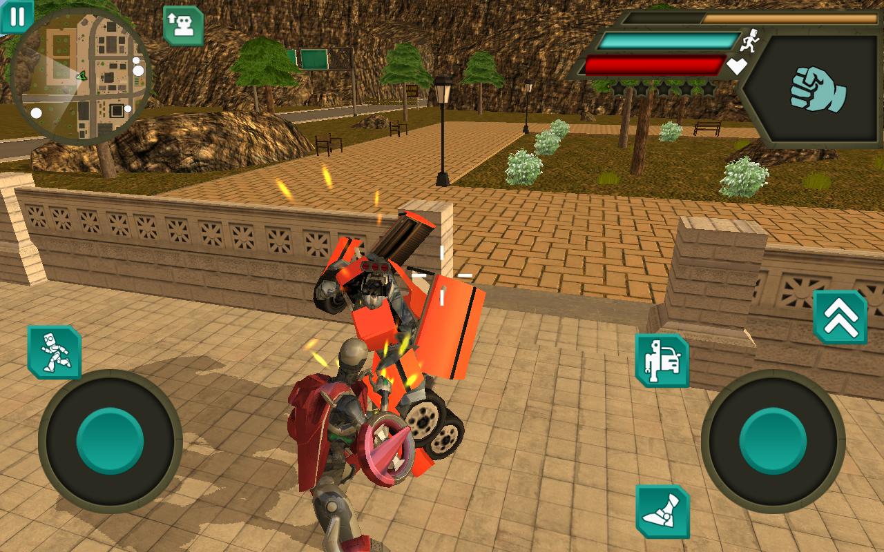 Captura de Tela do Jogo Moto Robot