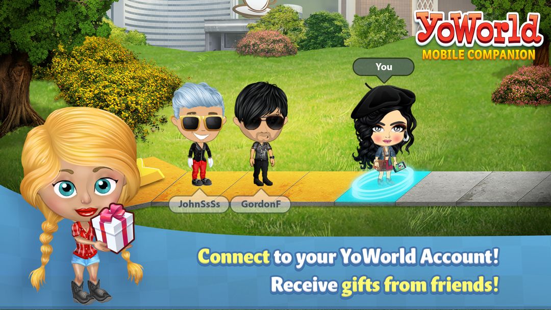 Screenshot of YoWorld Mobile Companion App