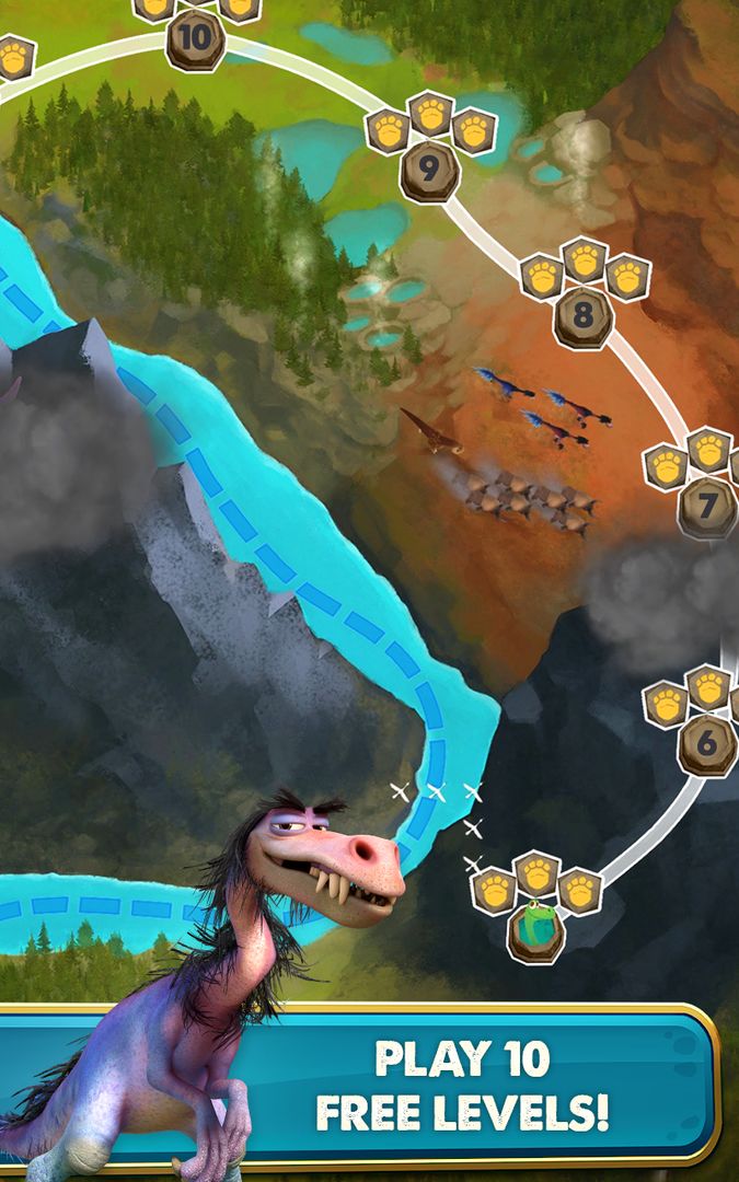 Good Dinosaur: Dino Crossing screenshot game
