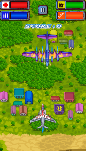 Plane Attack Game Screenshot