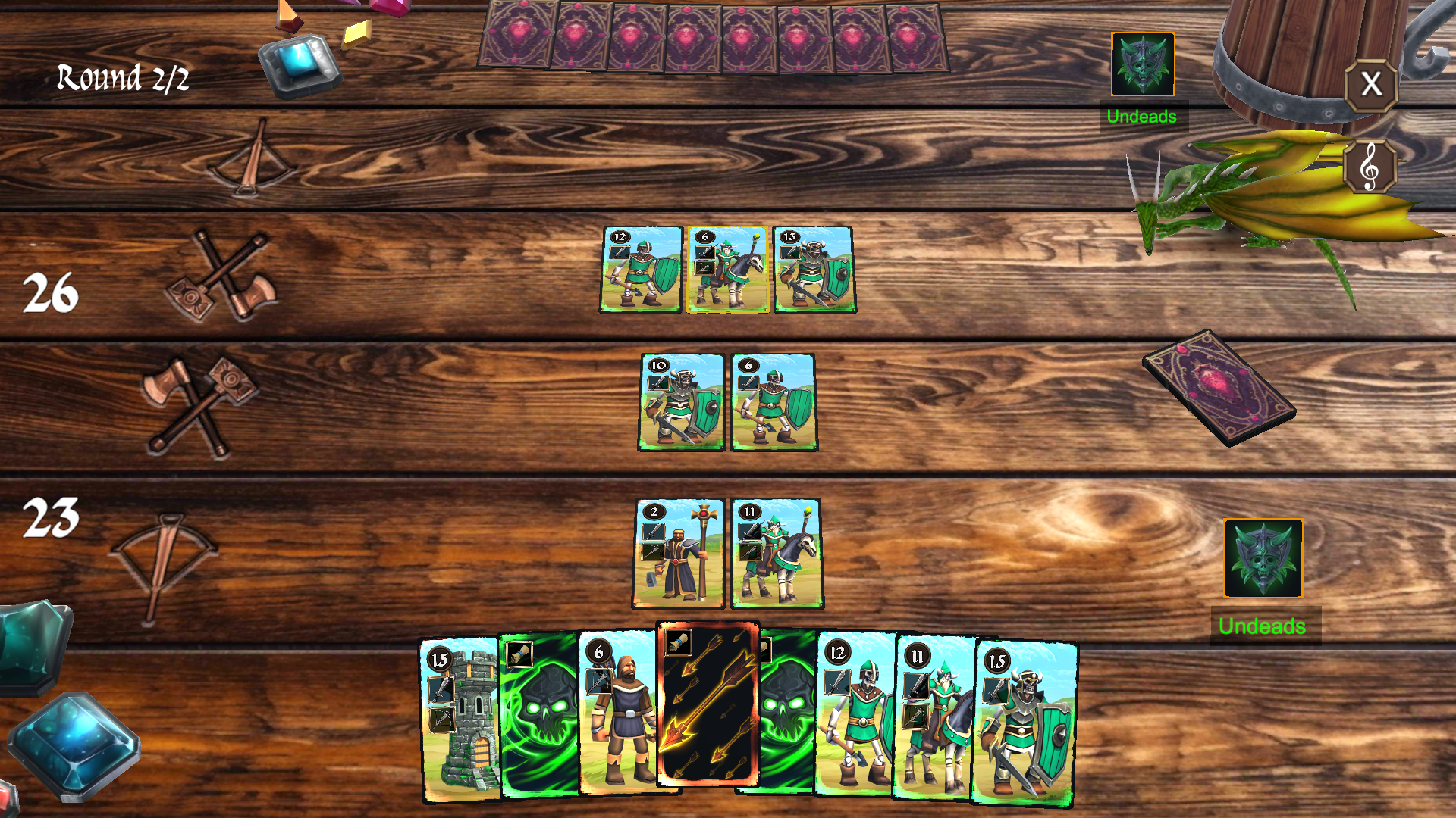 Mystic Tavern Card Battle Game Screenshot