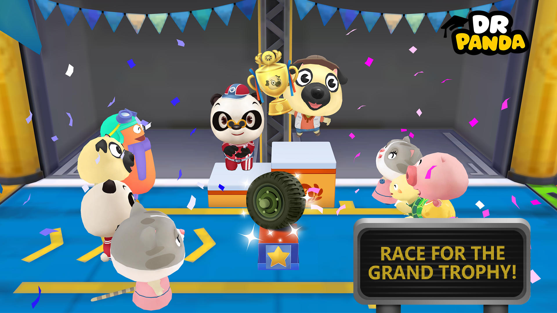 Dr. Panda Racers Game Screenshot