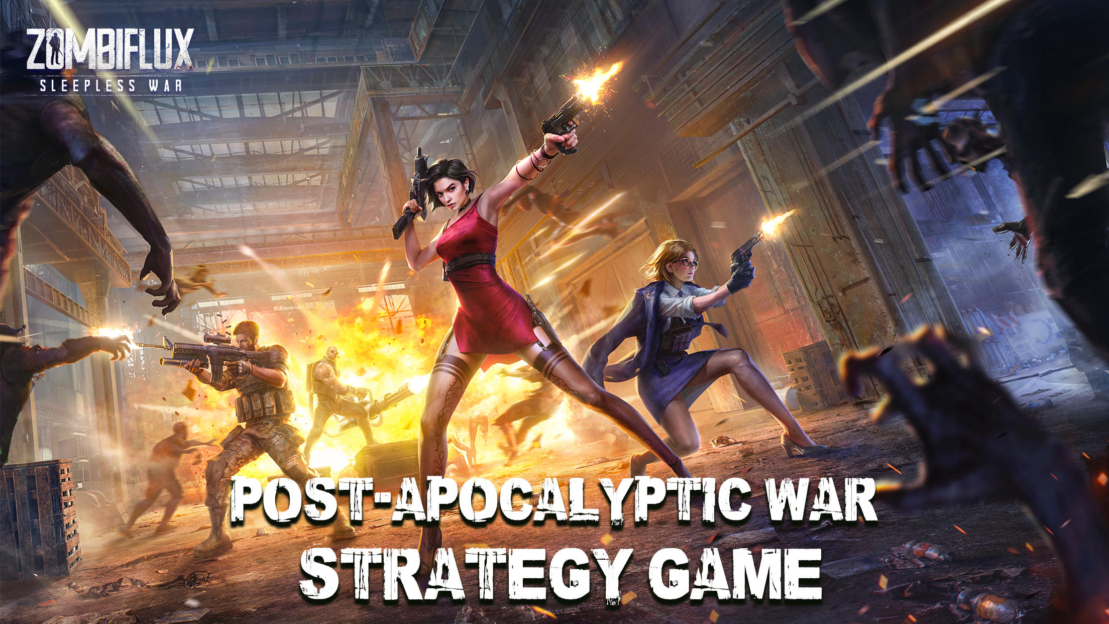 Zombiflux: Sleepless War Game Screenshot