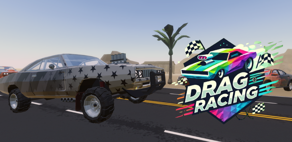 Banner of Drag Racing Polygon 3D + Cases 