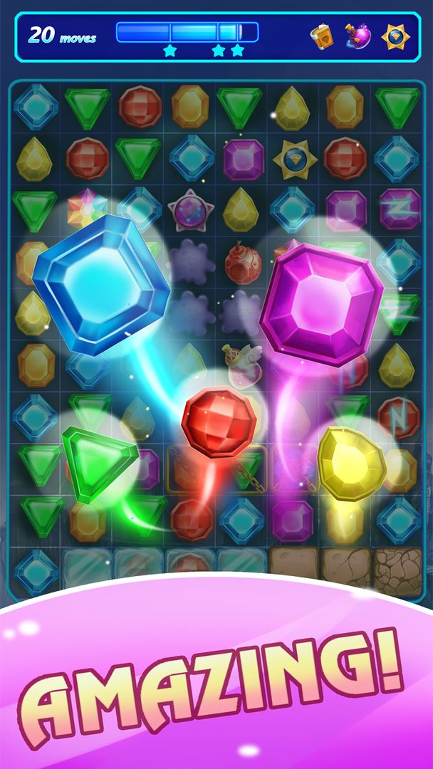 Jewel Match gem 3 free XGame遊戲截圖