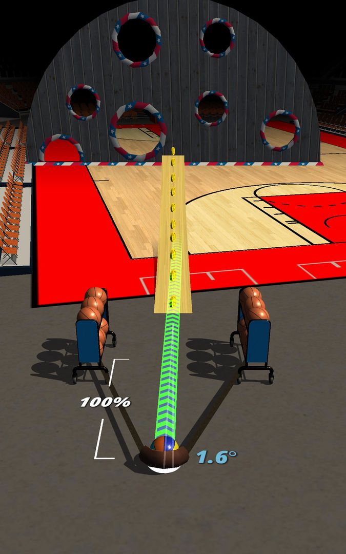 Screenshot of Slingshot Basketball!