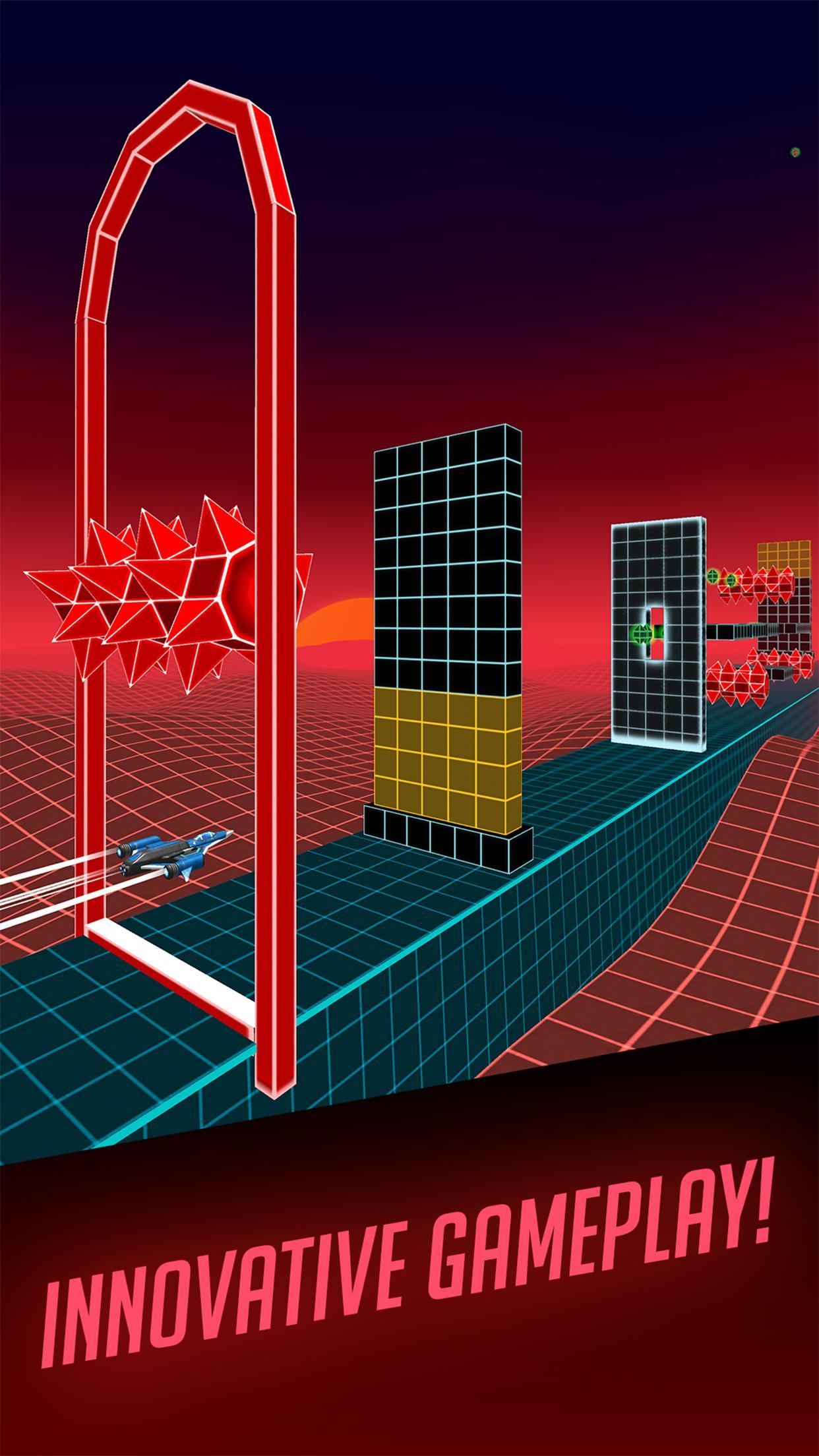 OutRush: Synthwave Action Game Screenshot