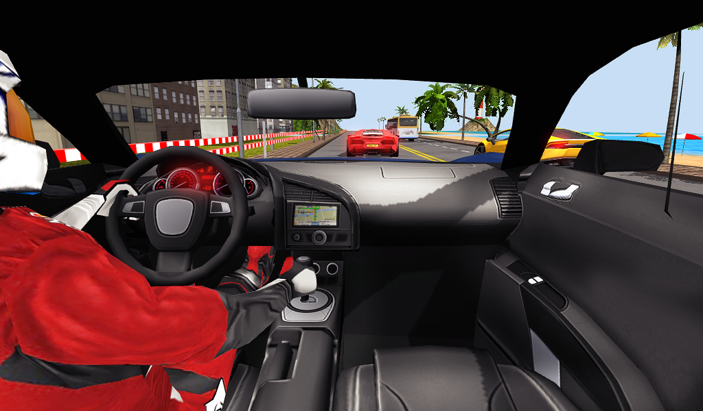 Racing In Car Turbo Game Screenshot