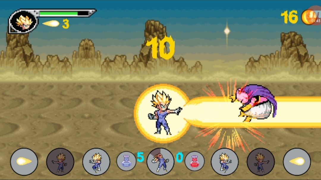 Goku Saiyan Final Battle screenshot game