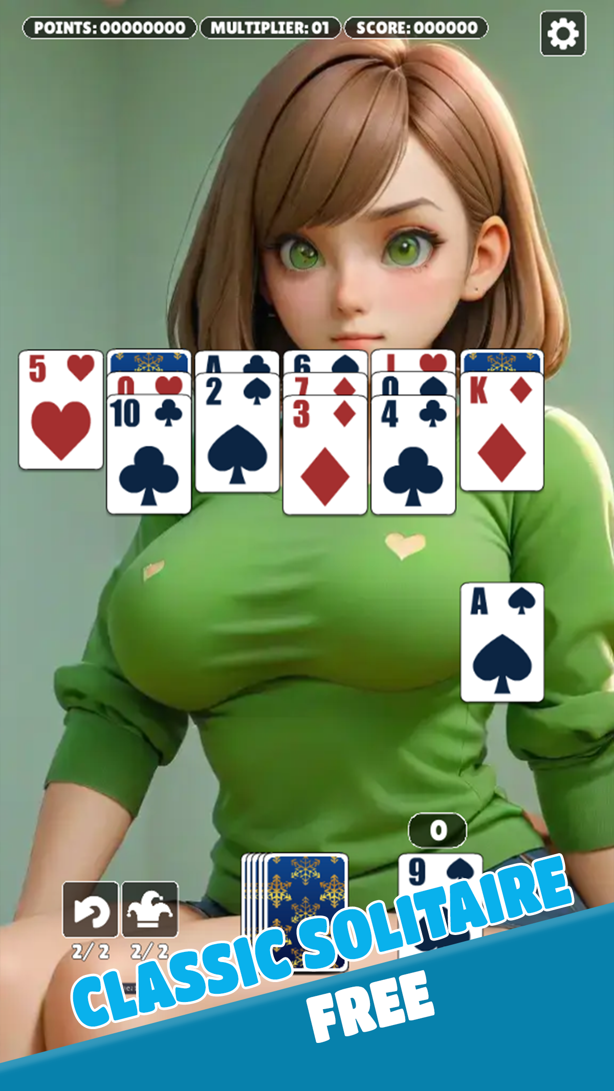 Screenshot of Sexy Solitaire Card Games