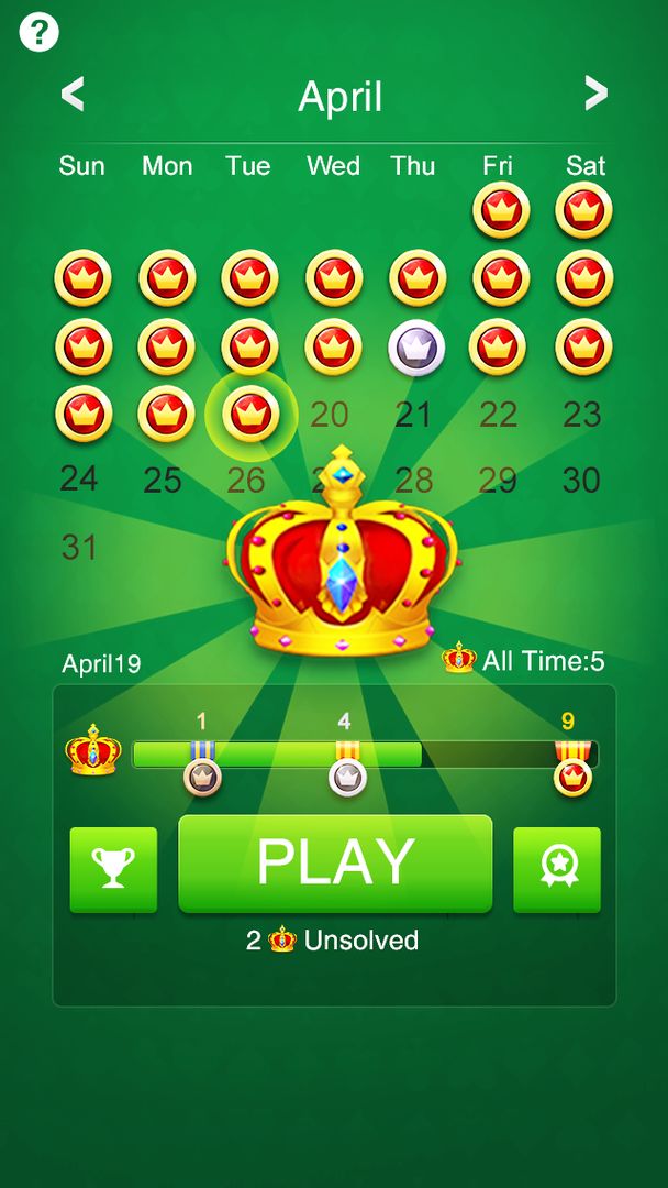 Screenshot of Solitaire: Daily Challenges