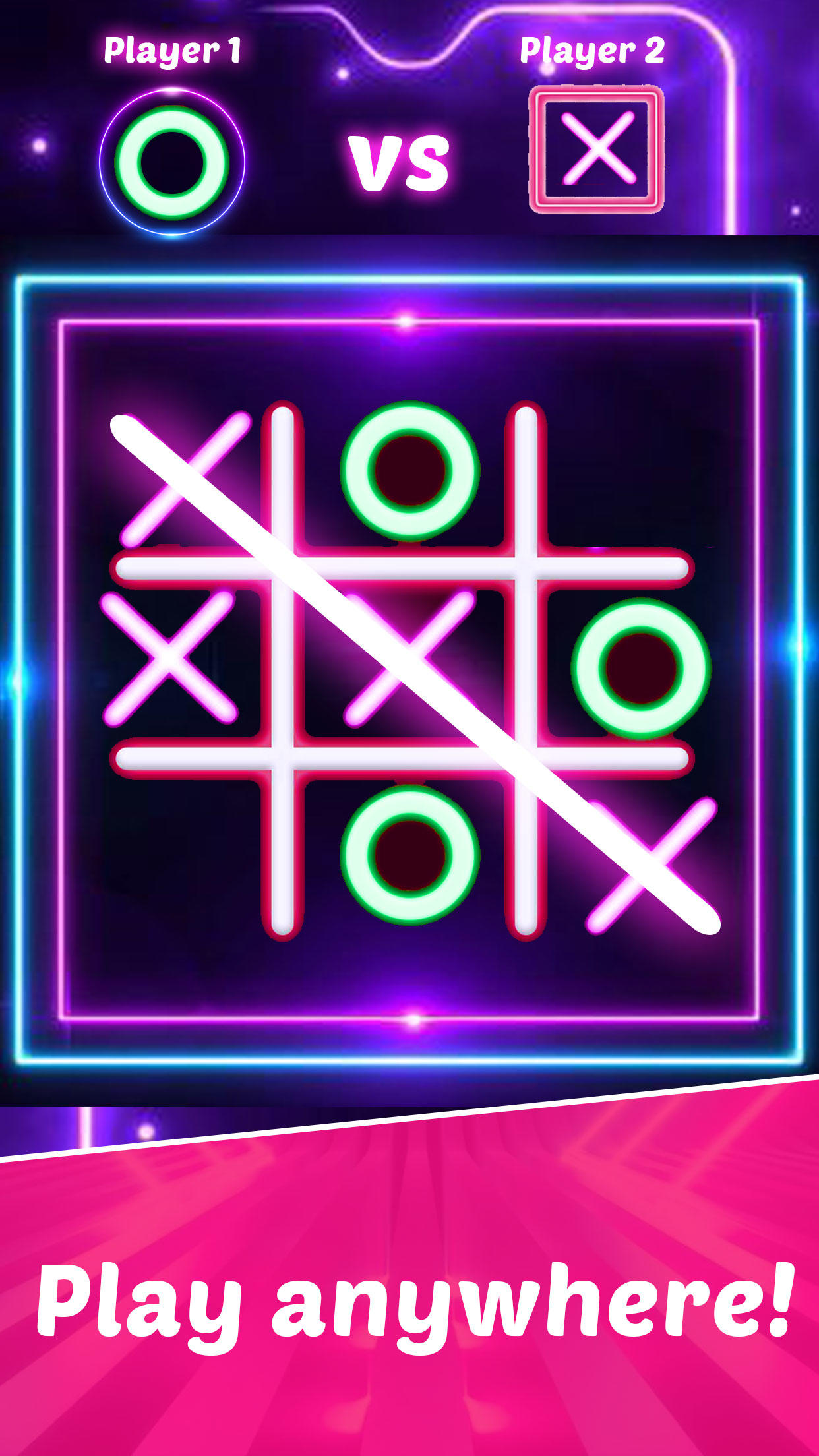 Screenshot 1 of Tic Tac Toe XO 2 Player Puzzle 1.0
