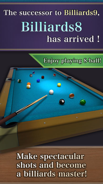 Screenshot 1 of Billiards8 (8 Ball & Mission) 