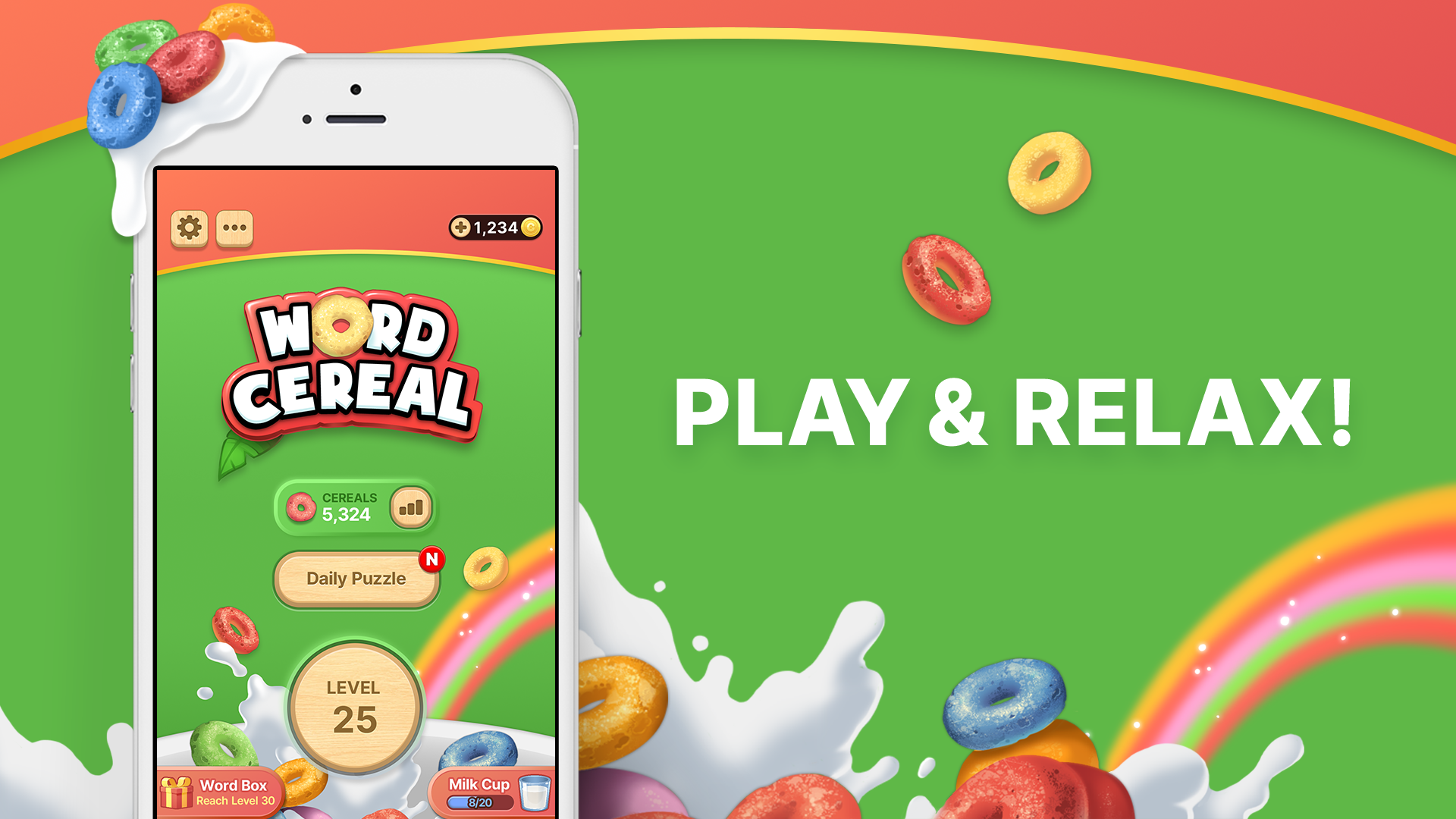 Word Cereal: cross & anagram Game Screenshot