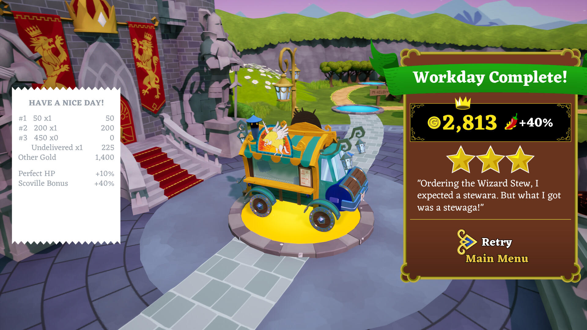Mage Food Truck Game Screenshot