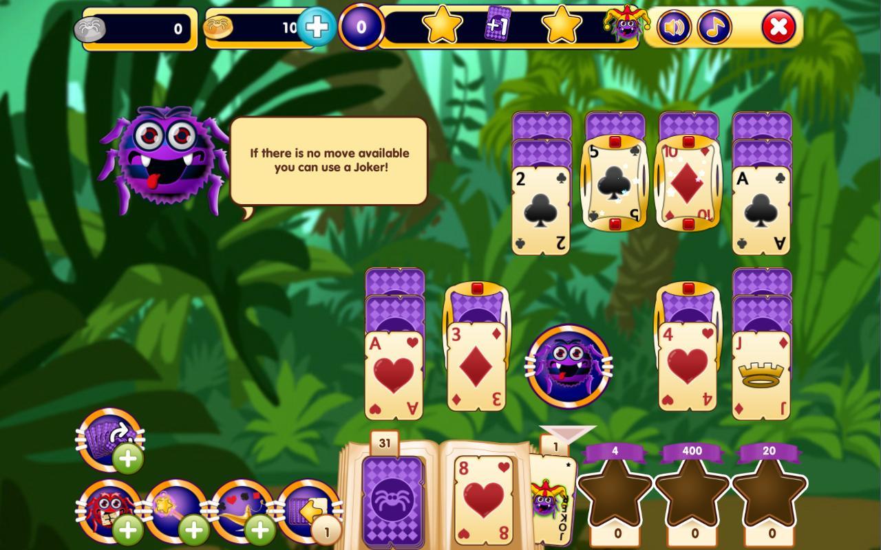 Spider Solitaire Online Game Screenshot