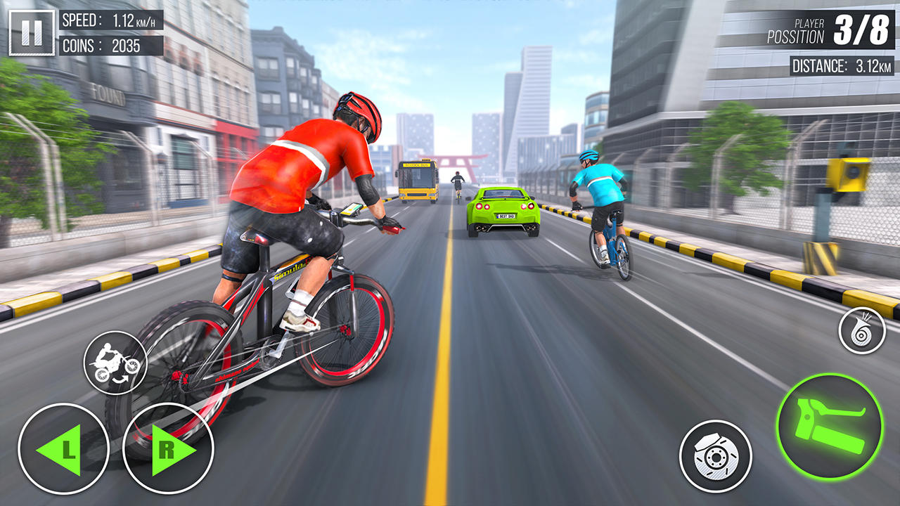 Screenshot 1 of 자전거 게임 - 사이클 경주 - 사이클 타기 게임 0.12