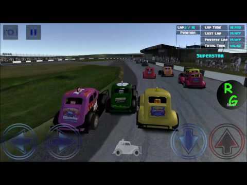 Screenshot of the video of Stuart Cowie's Rebel Racing