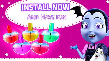 Vampirina Nail Salon Game Screenshot
