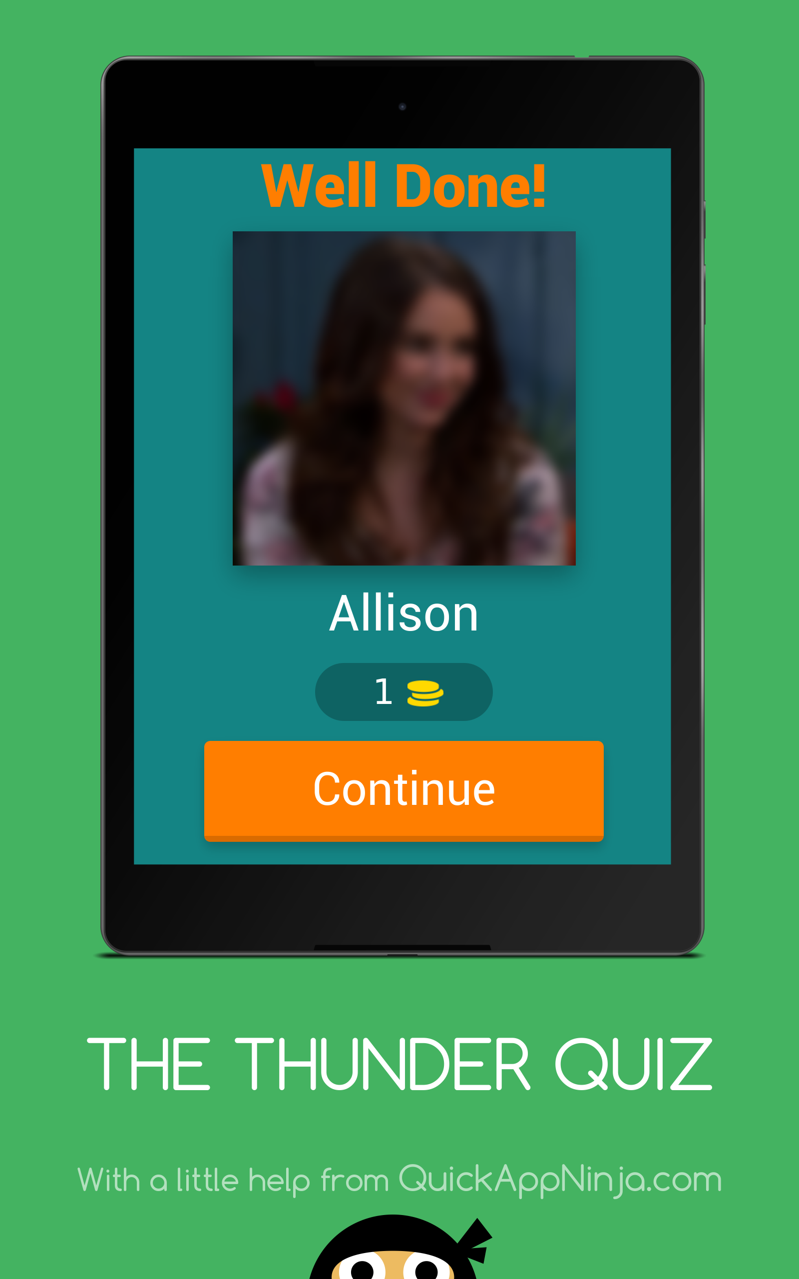 THE THUNDER QUIZ Game Screenshot