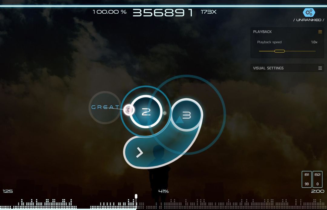 osu! ภาพหน้าจอเกม