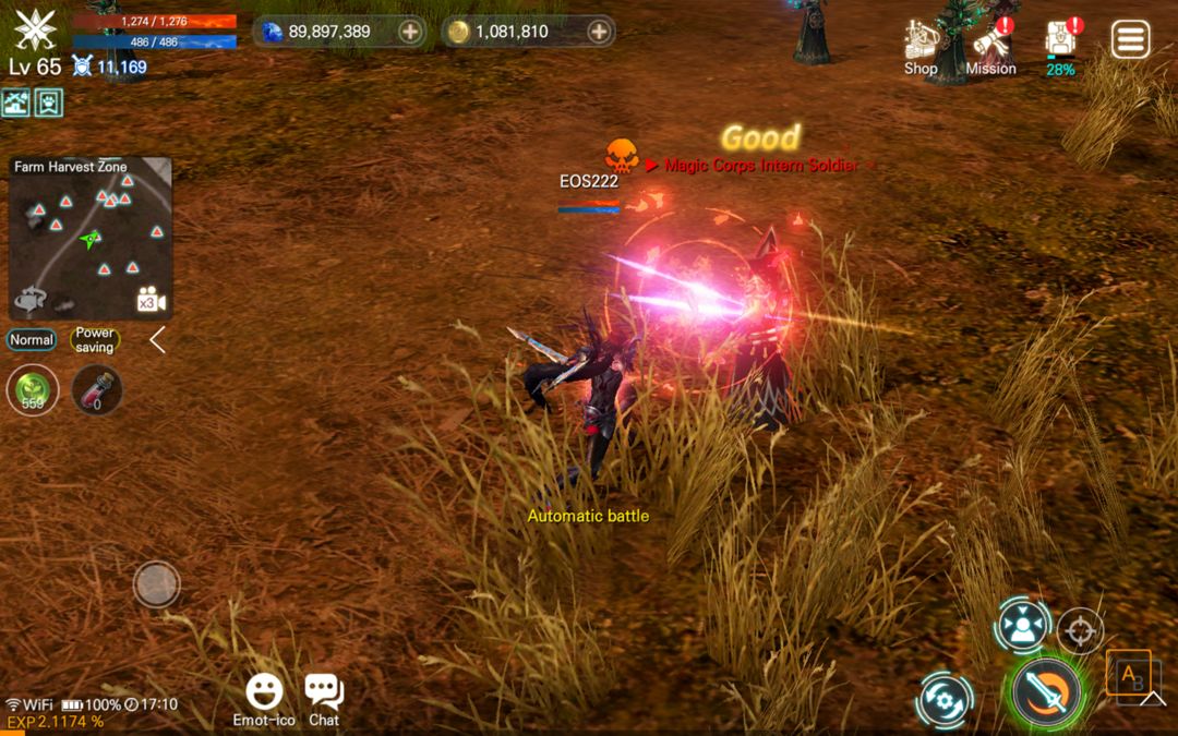 EOS RED screenshot game
