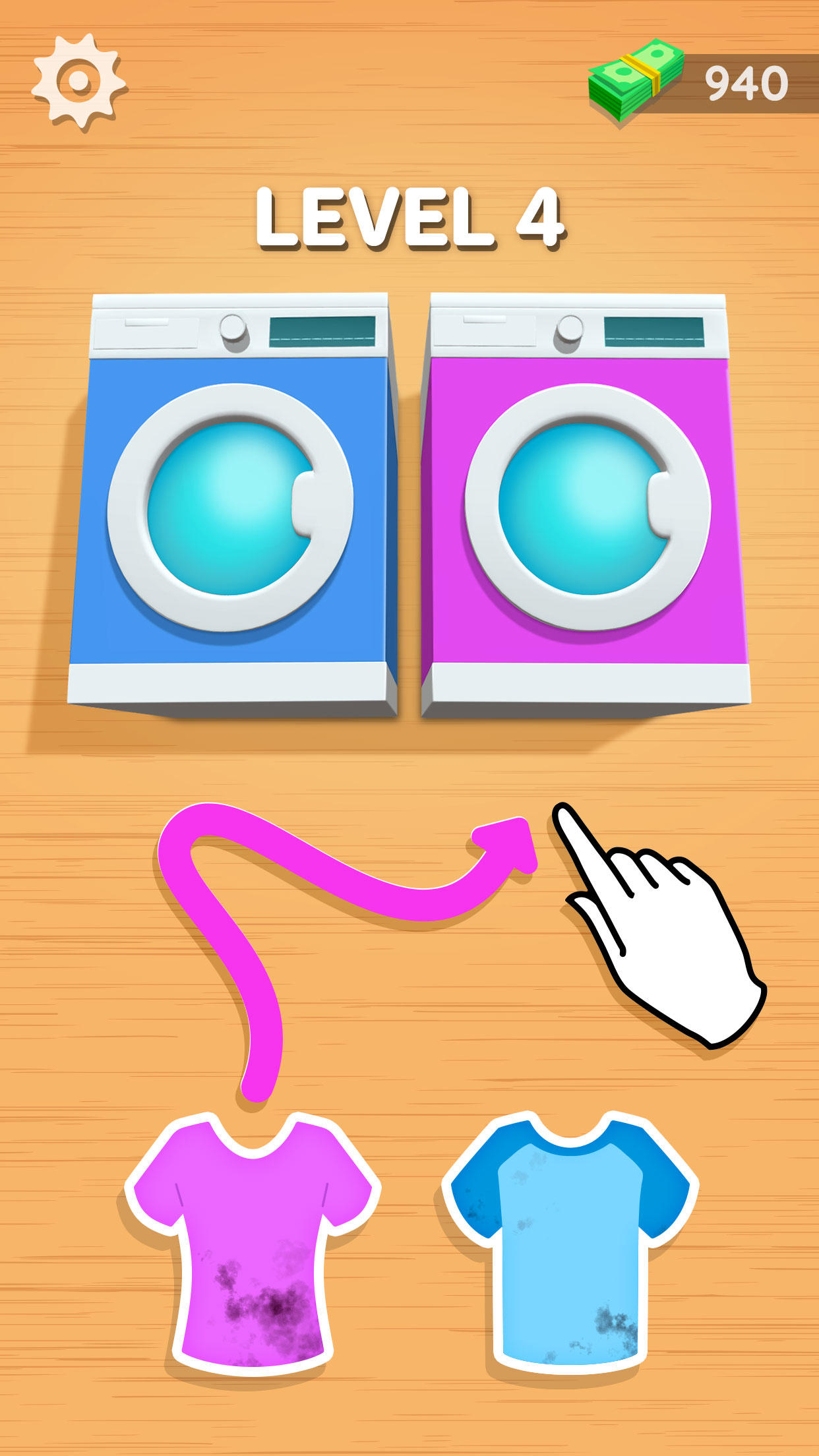 Sorting Laundry Game Screenshot