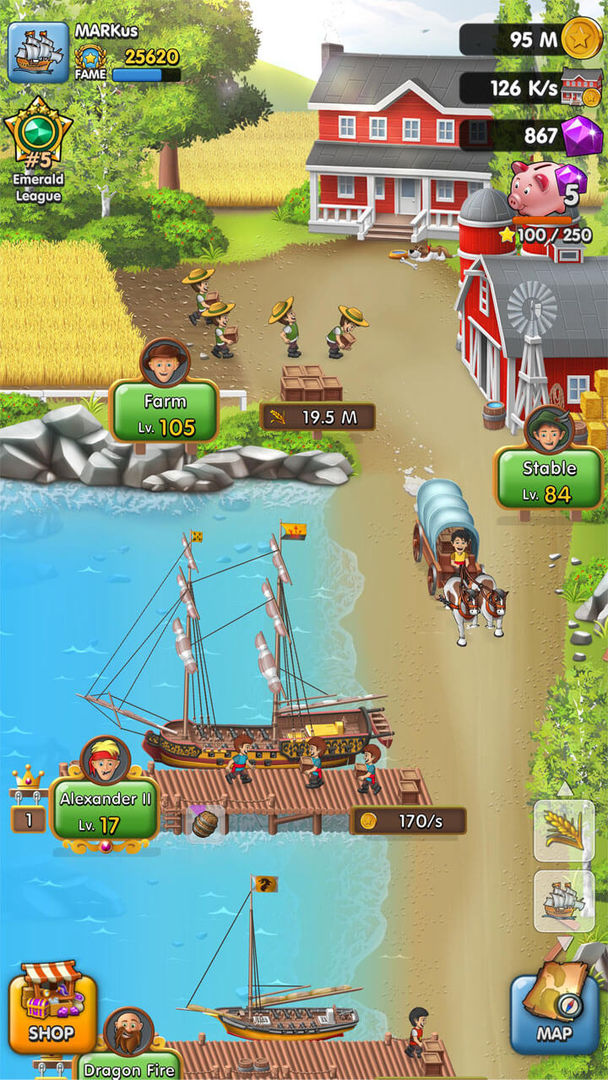Screenshot of Pocket Ships Tap Tycoon: Idle