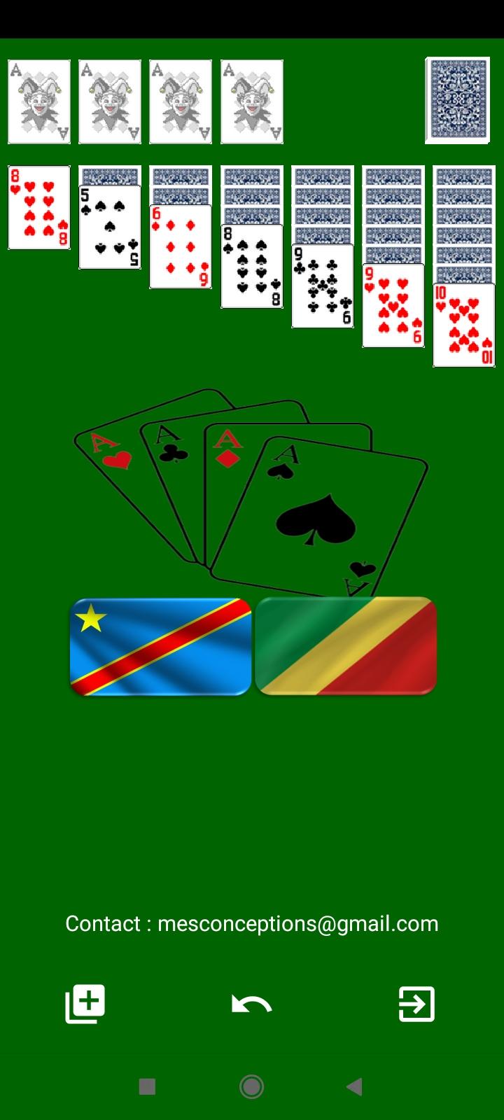 Solitaire Kin Brazza ゲームのスクリーンショット