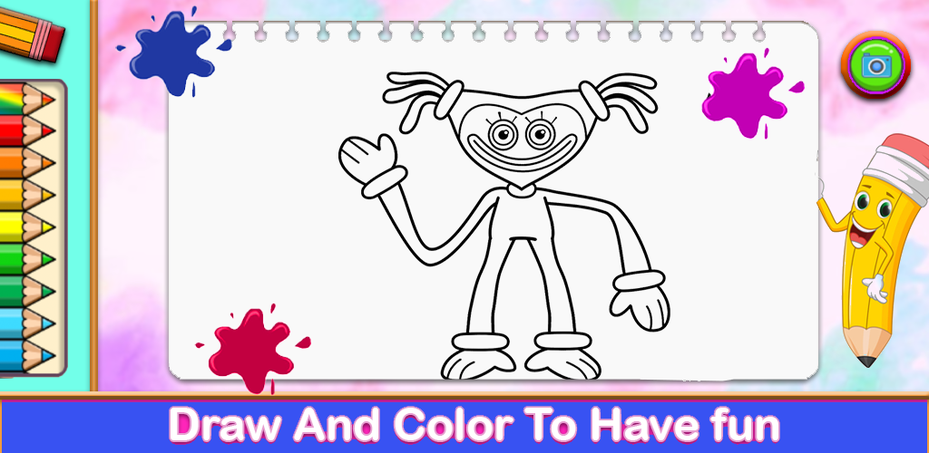 mommy long legs coloring book Game Screenshot